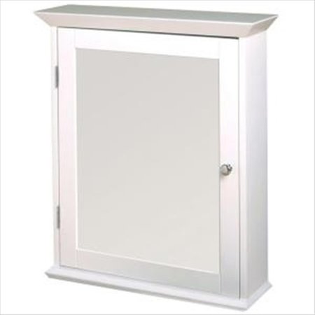 CONVENIENCE CONCEPTS 20 in. Wood Swing Door Medicine Cabinet in White HI2690974